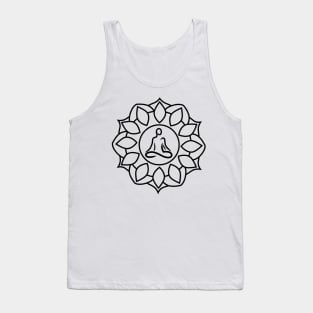 Yoga Mandala Black Tank Top